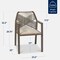 Best Choice Products Set of 2 Indoor/Outdoor Aluminum Woven Rope Dining Chairs w/ Armrests